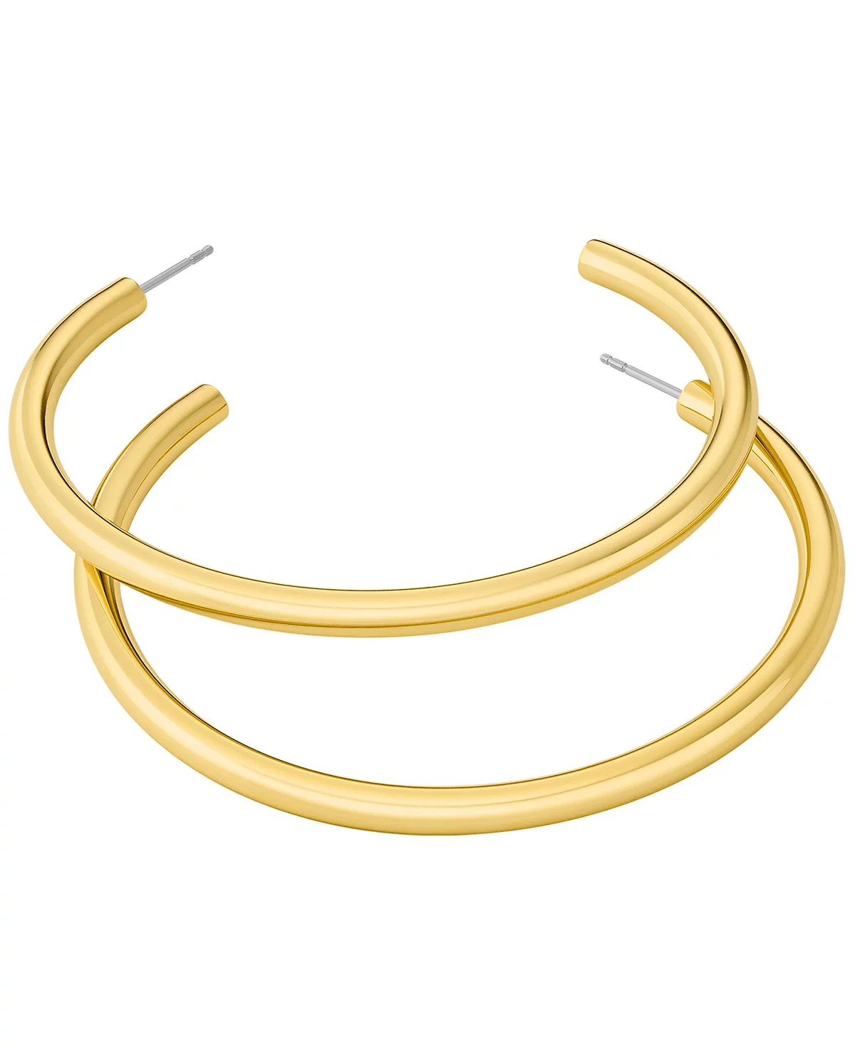 Большие тонкие серьги-кольца Michael Kors с позолотой 14 Карат 28590₽