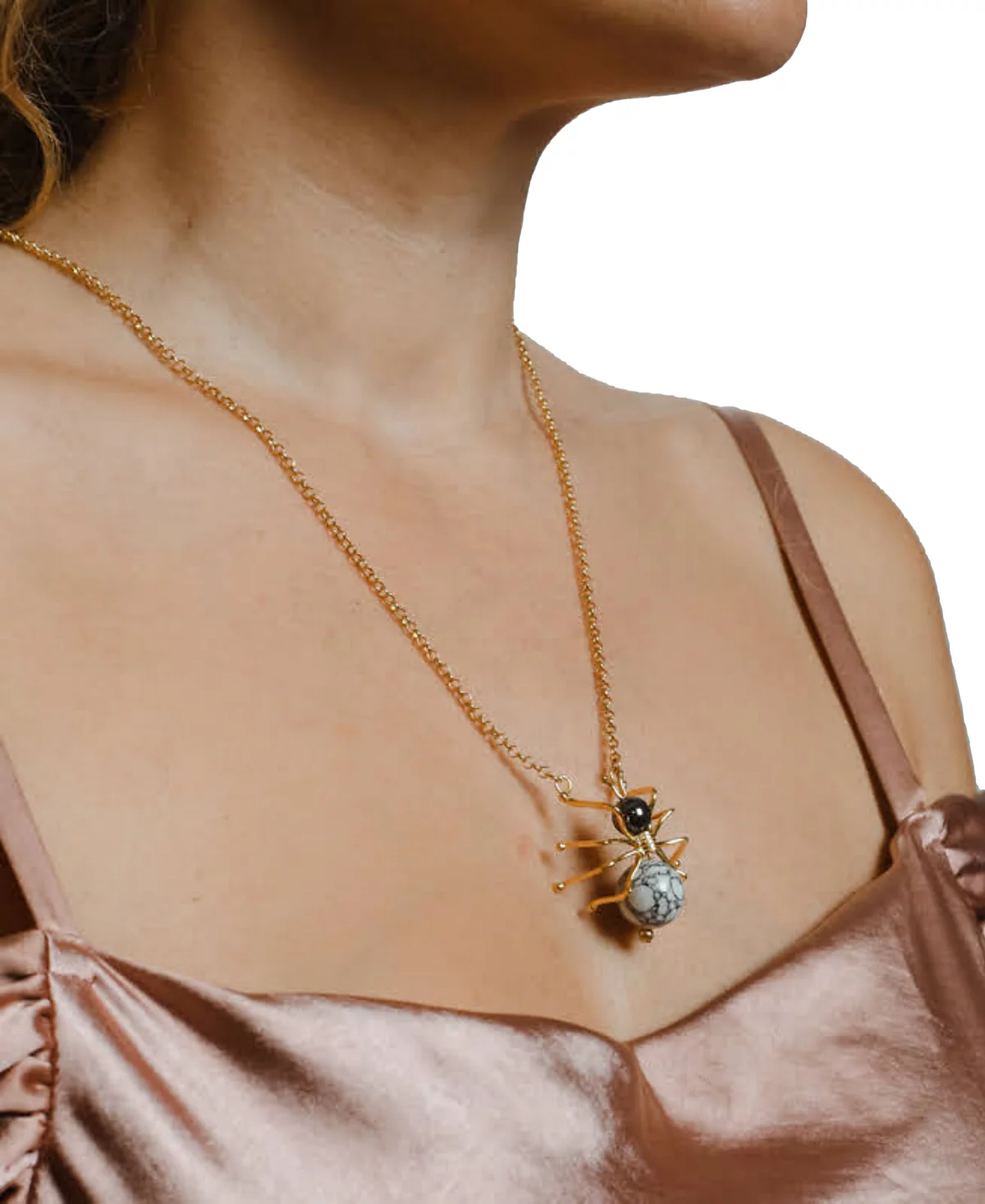 Ожерелье Nectar Nectar New York с подвеской Nurubi из 18-каратного золота, удлинитель 24 дюйма + 7 дюймов