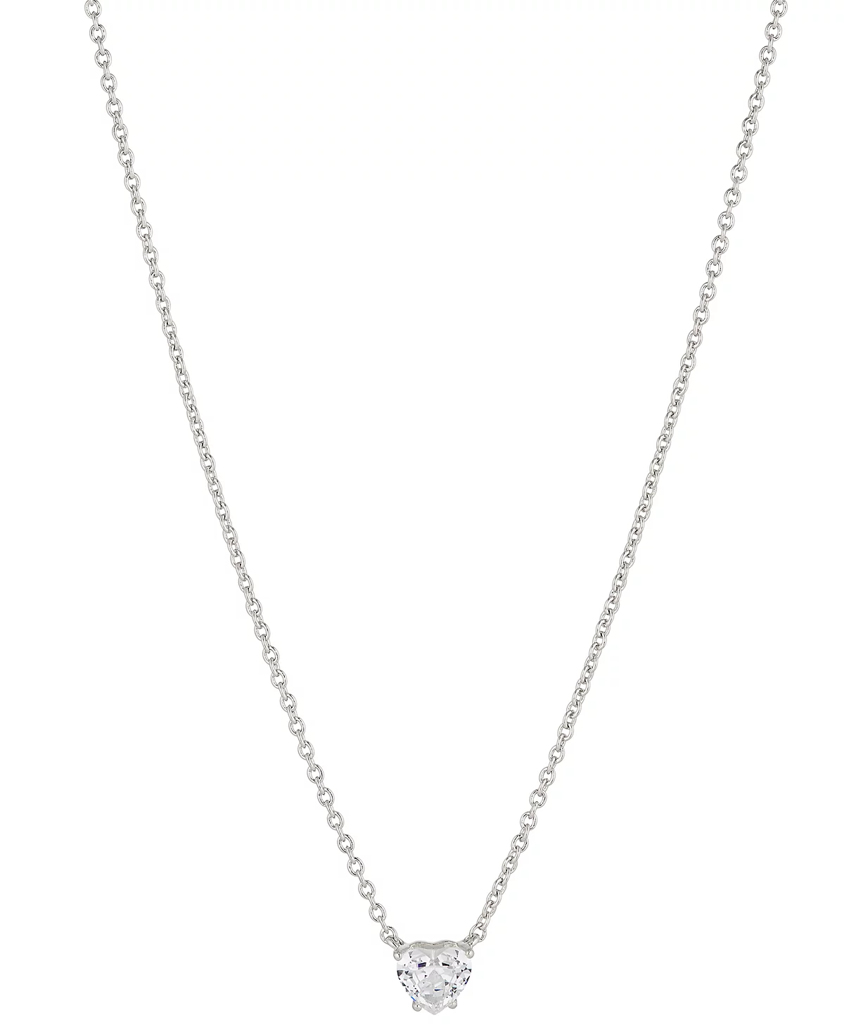 Ожерелье с подвеской в виде сердца из кубического циркония Eliot Danori, удлинитель 16 дюймов + 2 дюйма