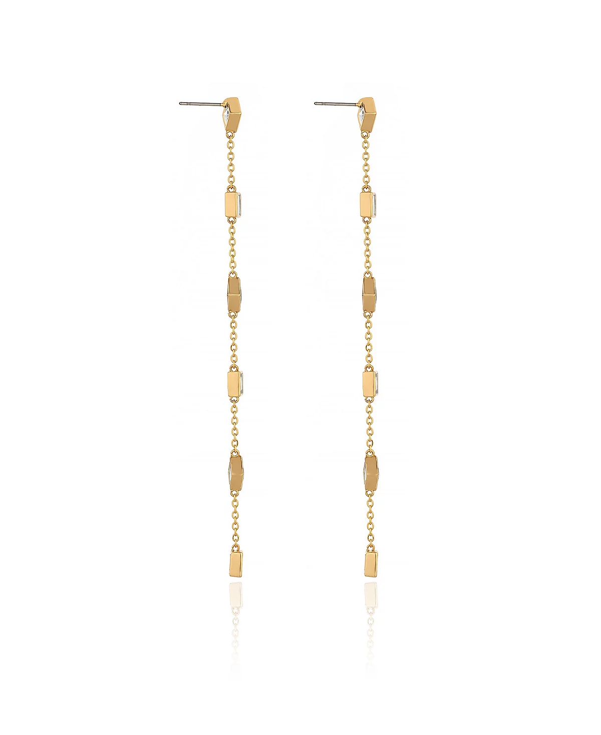 Серьги ETTIKA с геометрическим линейным покрытием из 18-каратного золота 10490₽