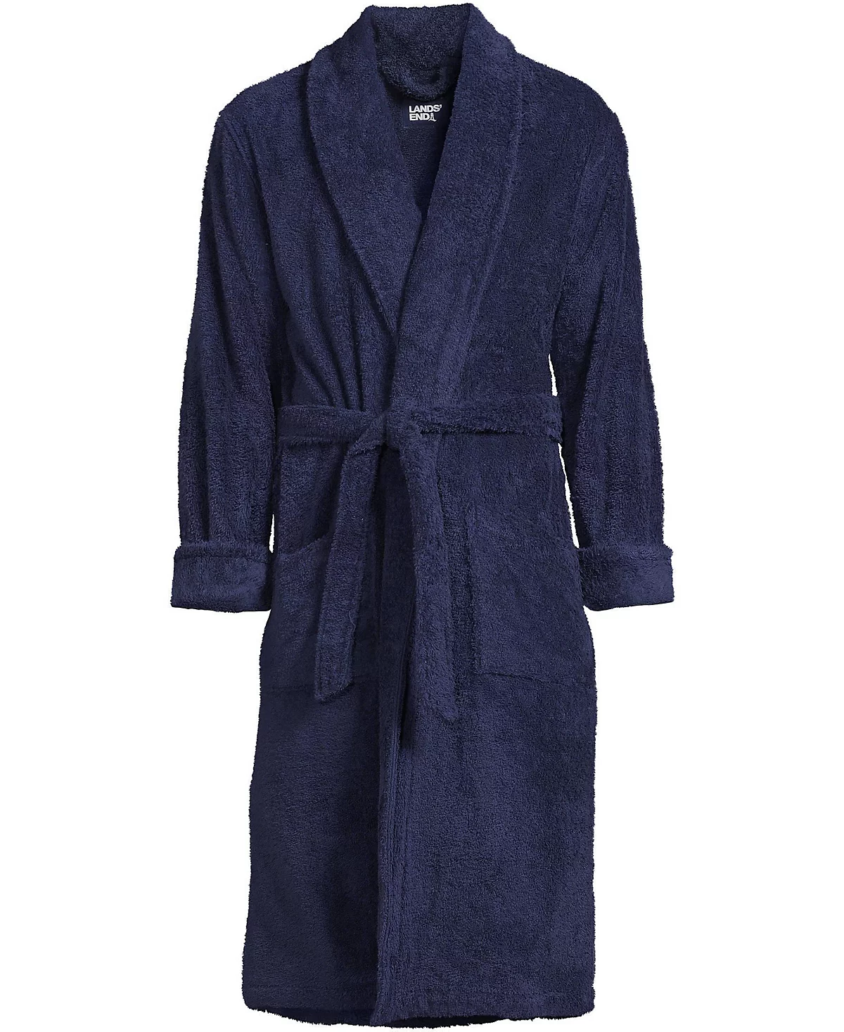 Турецкий махровый халат Lands End Big - Tall длиной до икр 20890₽