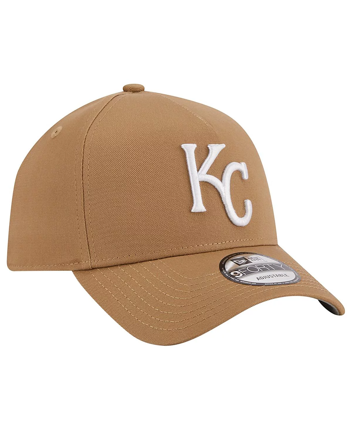 Мужская шляпа New Era Kansas City Royals цвета хаки с А-образной оправой и регулируемой длиной 9 футов 4590₽