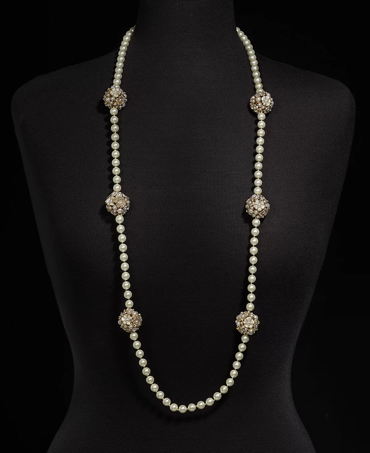 Длинное ожерелье из бисера золотистого цвета Charter Club удлинитель 42 дюйма 2 дюйма созданное для Macys 7490₽