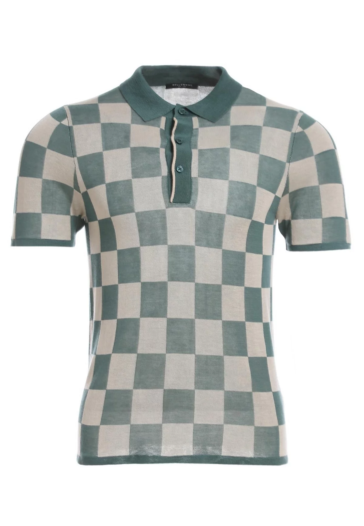 Мужская рубашка поло Bellemere из тенсельной ткани в клетку