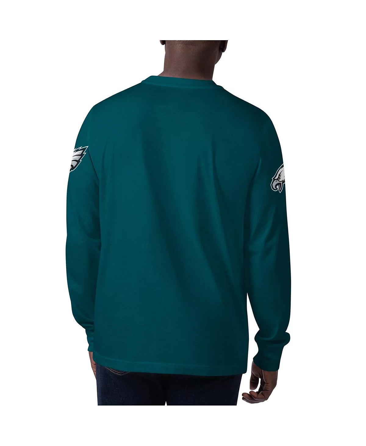Мужская футболка с длинным рукавом Starter Midnight Green Philadelphia Eagles Clutch Hit 6290₽