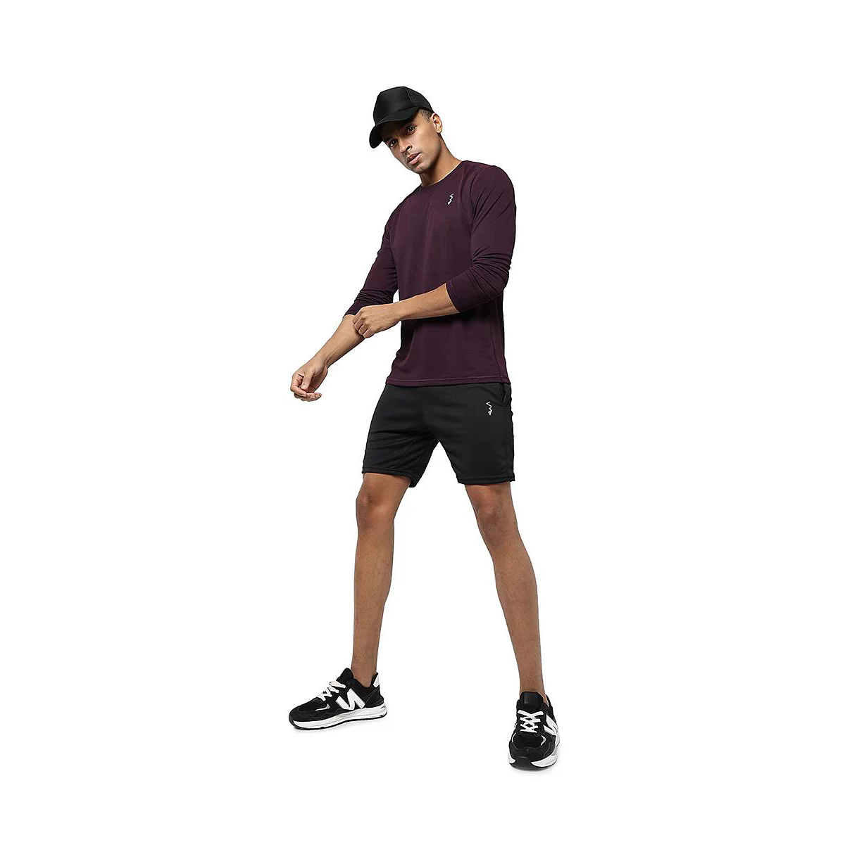 Мужская темно-бордовая футболка Campus Sutra Basic Active wear от Campus Sutra 12390₽