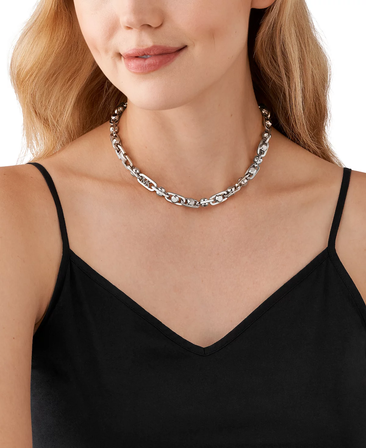 Колье Michael Kors на цепочке Astor в золотых или серебряных тонах 56190₽