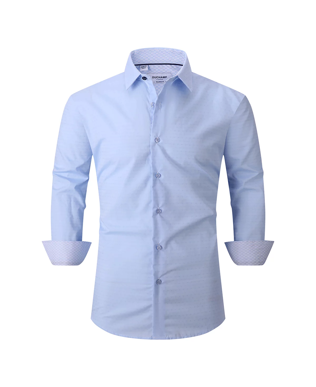 Мужская текстурированная рубашка в горошек Duchamp London 23790₽