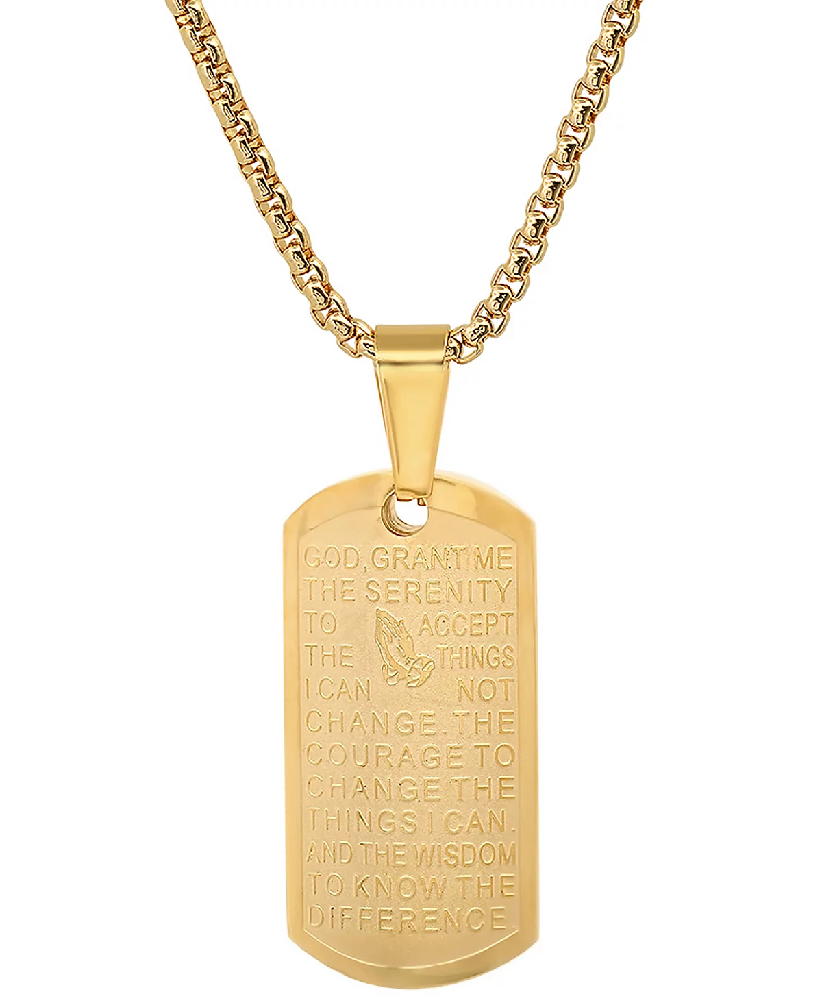 Ожерелье с подвеской STEELTIME Mens Serenity Prayer 24 6890₽