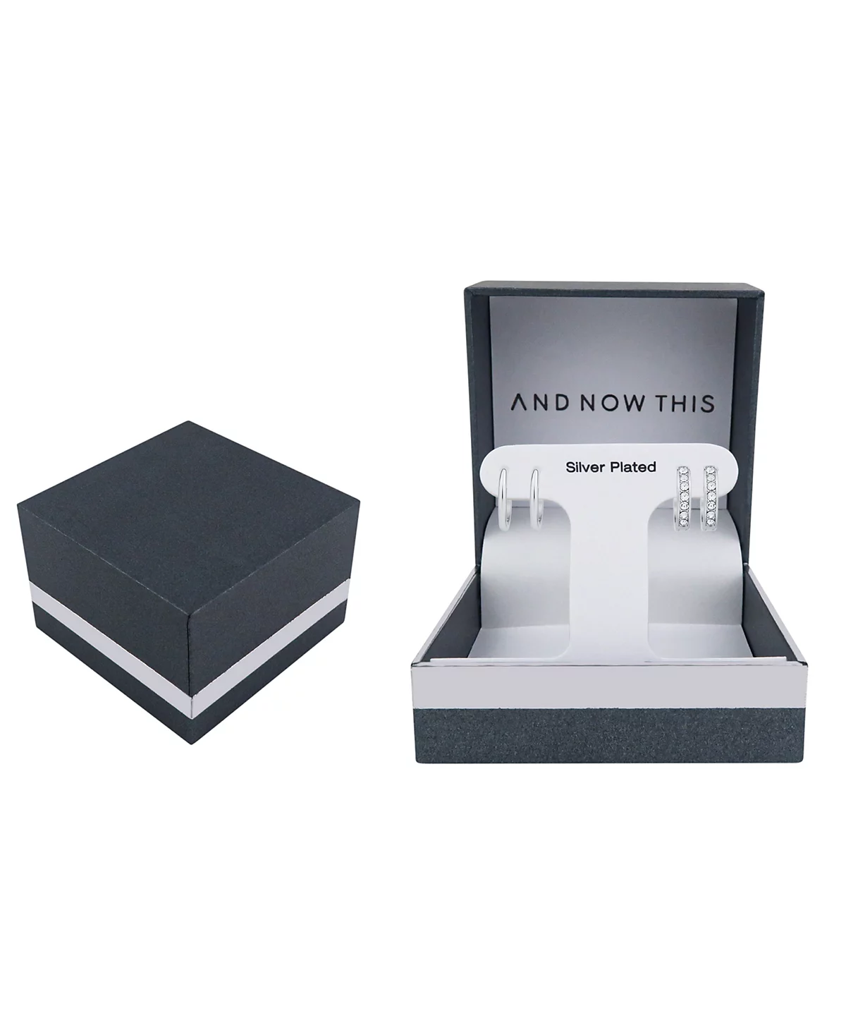 А теперь этот набор бесконечных сережек-обручей Crystal Duo 5690₽