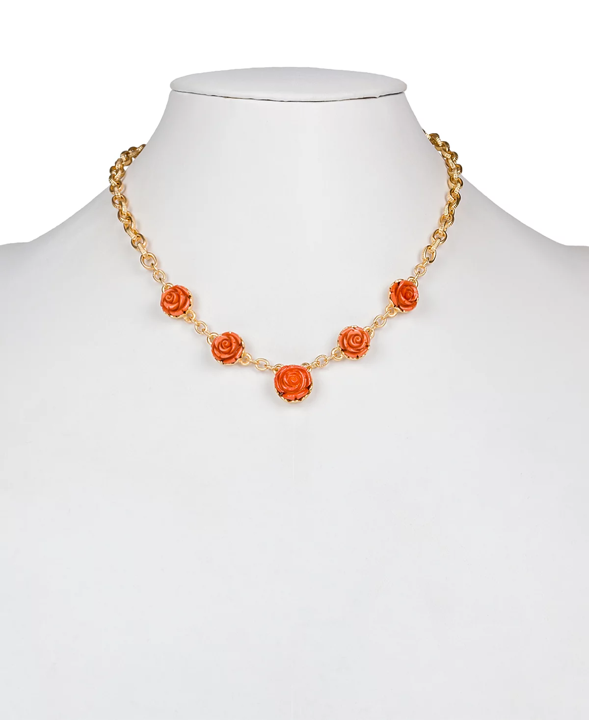 Эффектное ожерелье Patricia Nash с резной розой в золотистых тонах удлинитель 17 дюймов 3 дюйма 9290₽