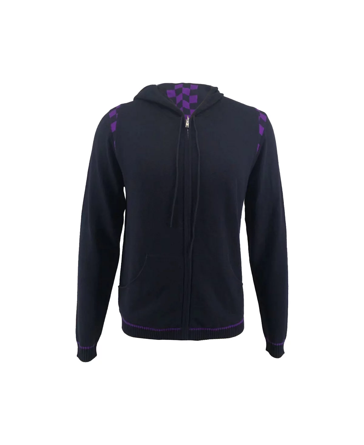 Мужская спортивная куртка Bellemere из мериноса и хлопка с клетчатым принтом