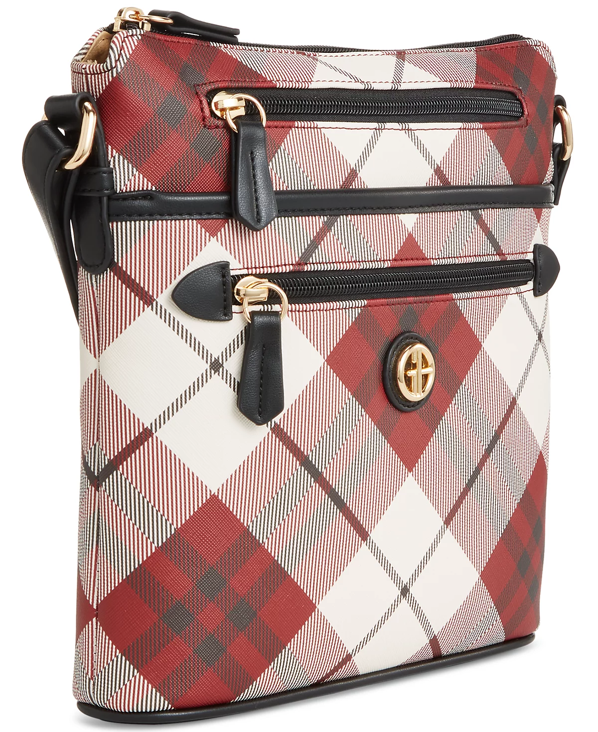 Маленькое кроссбоди Giani Bernini в клетку Saffiano North South через плечо созданное для Macys 6490₽