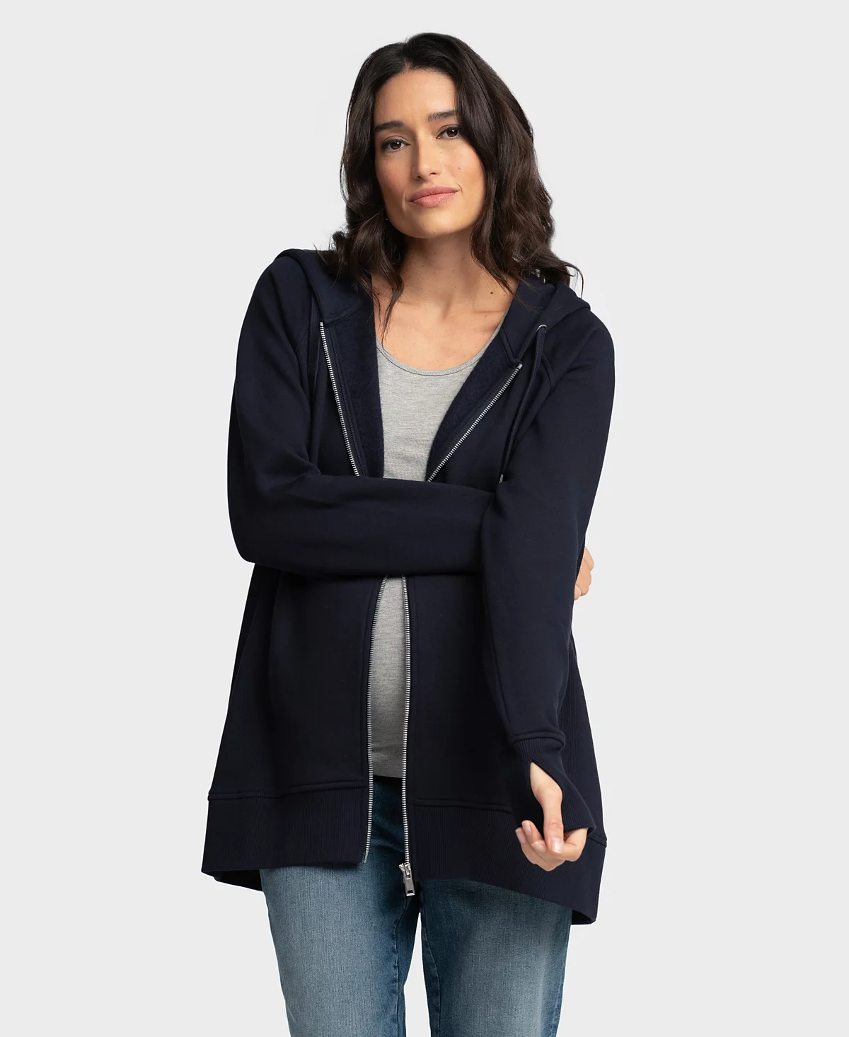 Женская толстовка Seraphine для беременных и новорожденных с капюшоном 18090₽