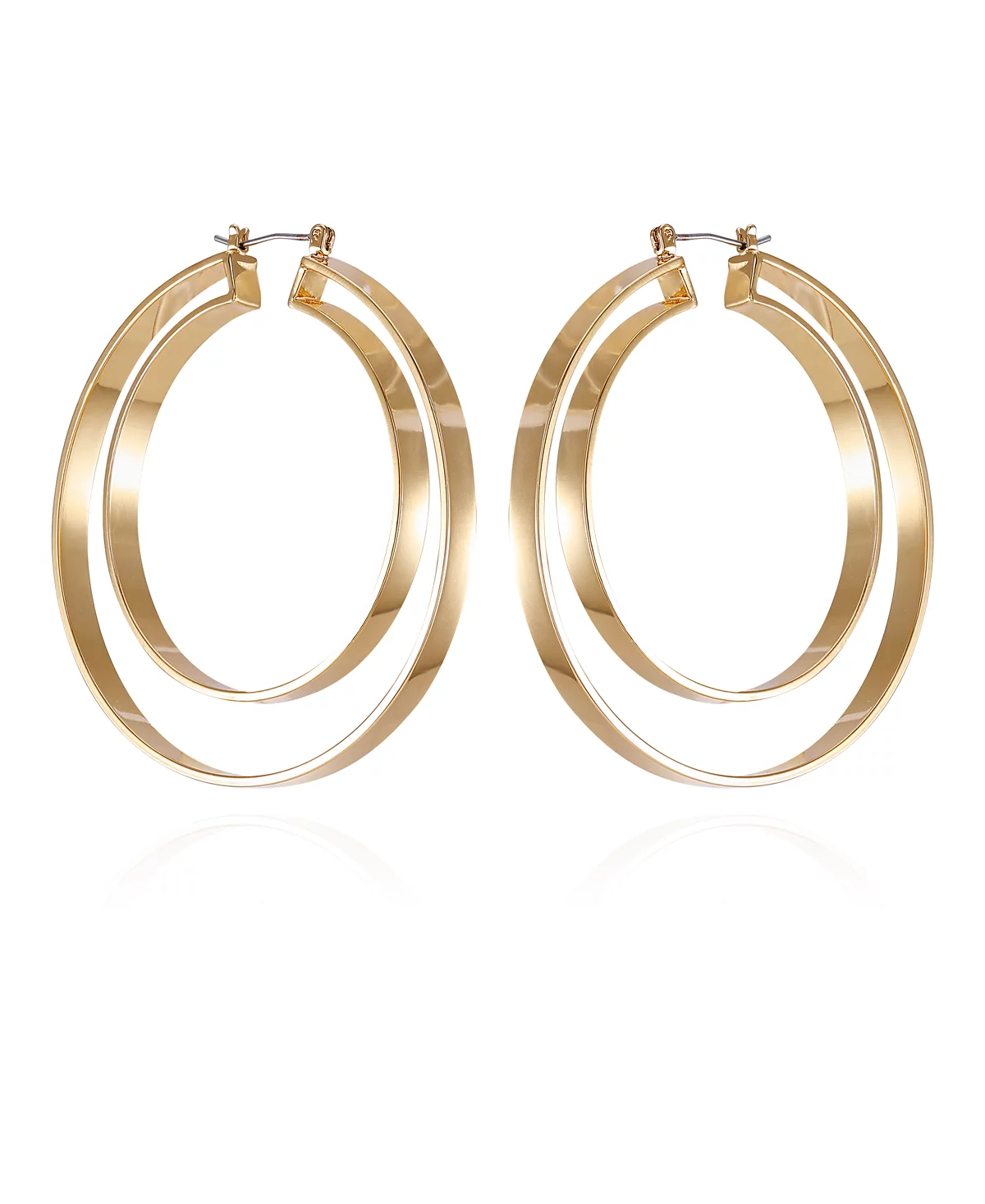 Золотые двойные серьги-кольца Vince Camuto 9890₽