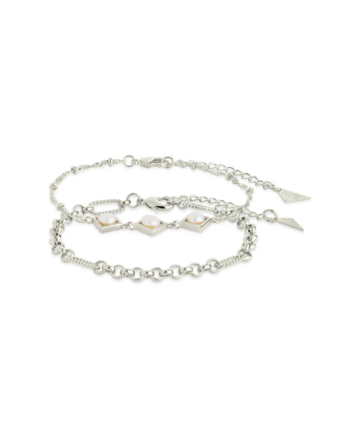 Золотой или серебряный браслет Sterling Forever Reine с пресноводным Жемчугом 15990₽