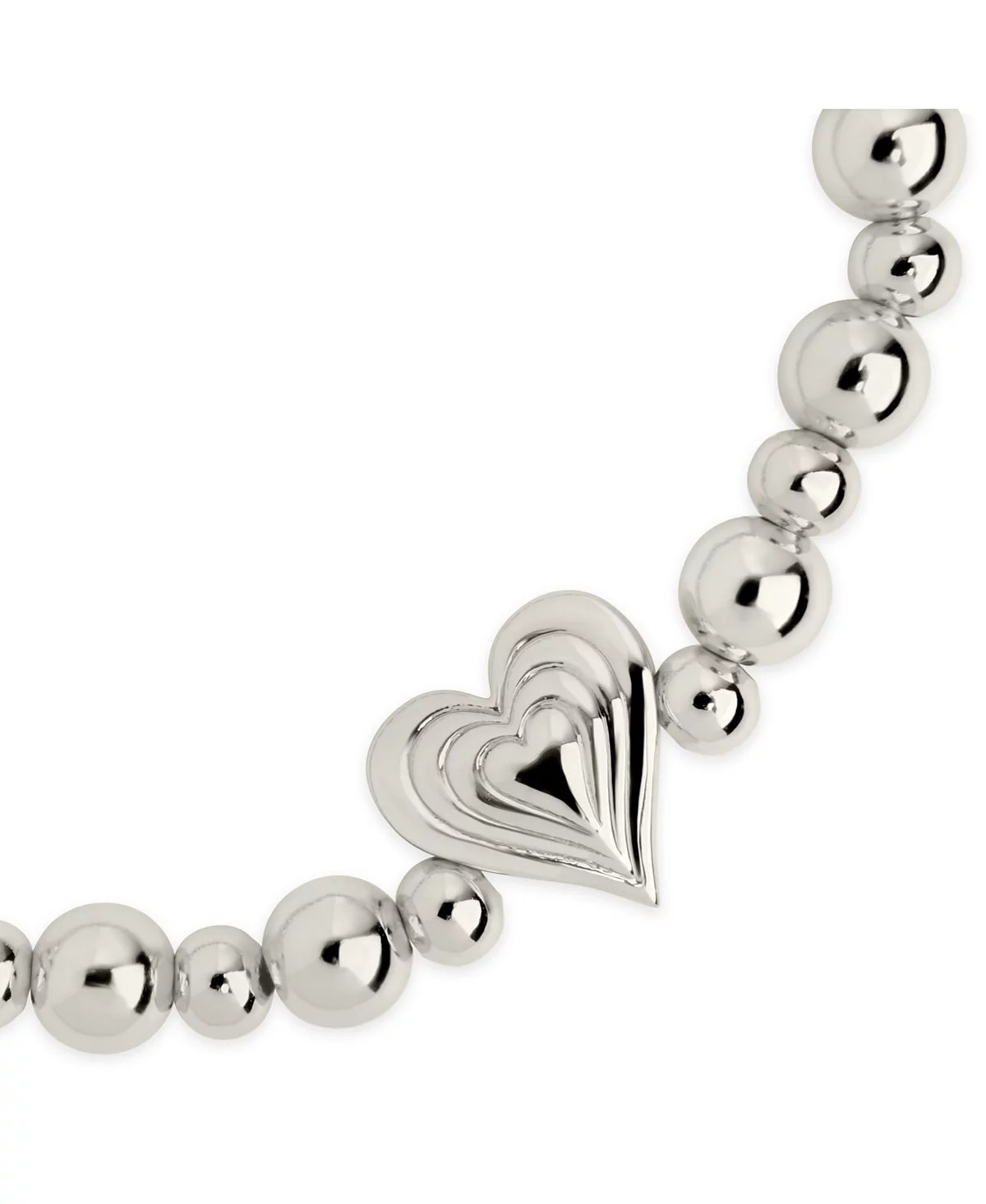 Браслет из бисера Sterling Forever с бьющимся сердцем в серебряных или золотых тонах 7190₽
