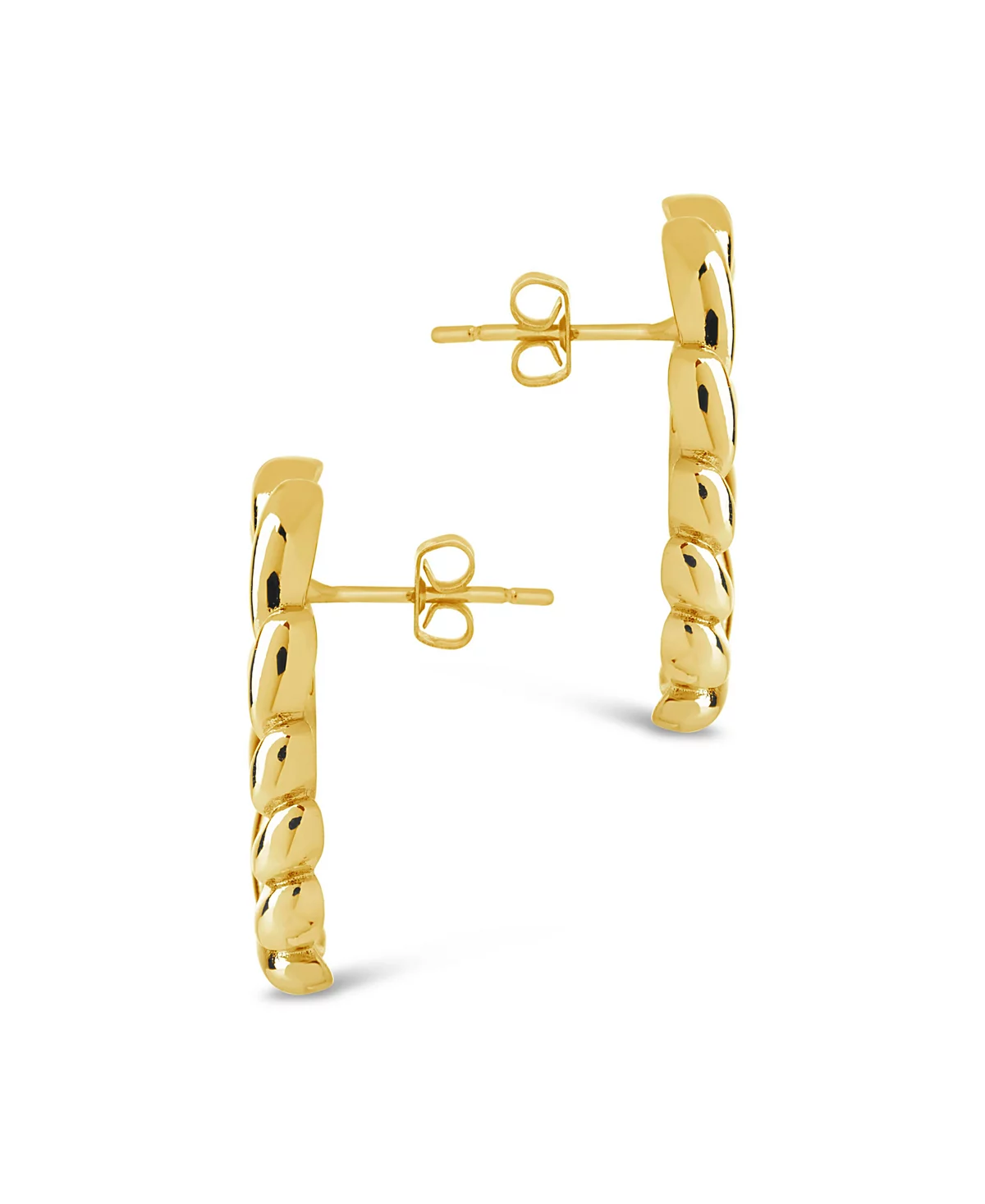 Золотистые или серебристые круглые шпильки-мулине с фестонами Sterling Forever 7190₽