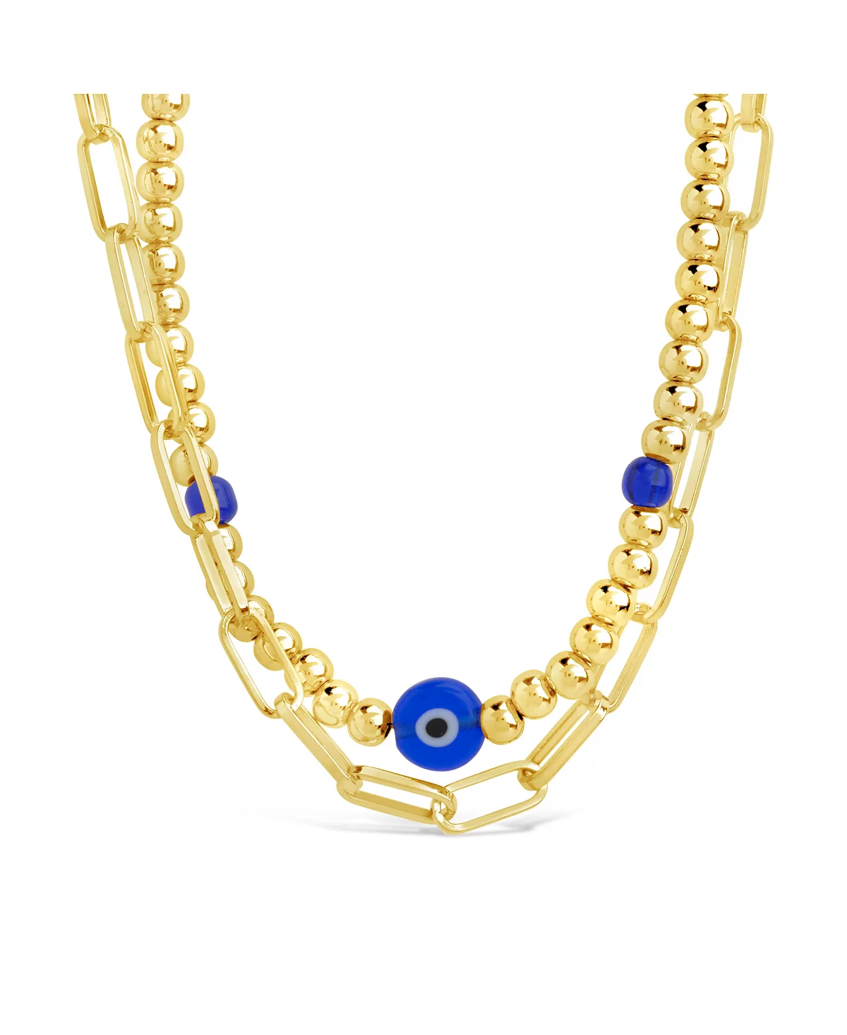 Многослойное ожерелье Сибилла из голубого бисера Sterling Forever золотого или серебристого цвета 12590₽