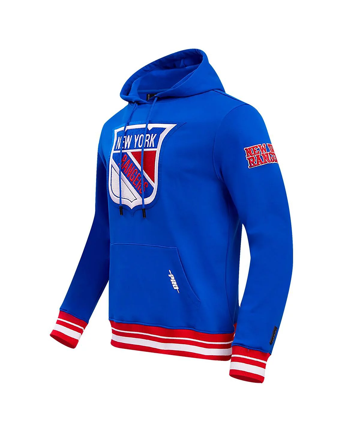 Мужская футболка Pro Standard Blue New York Rangers с капюшоном в стиле ретро и классическим флисовым пуловером 17090₽
