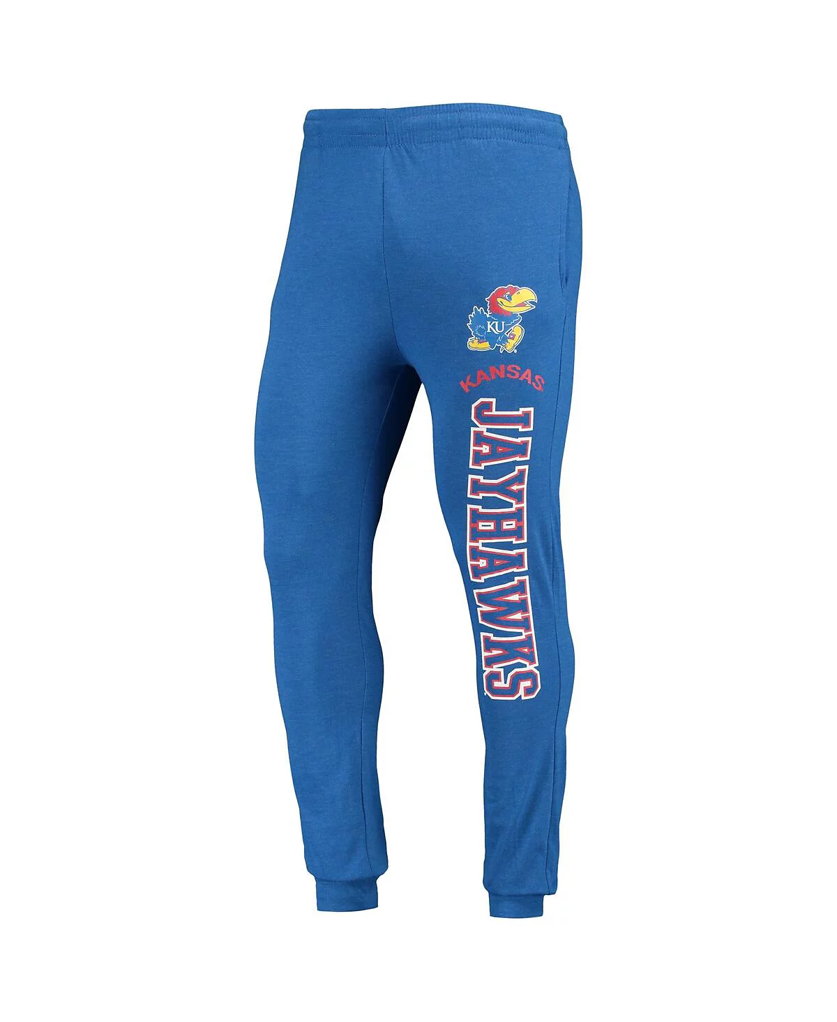 Мужская футболка Concepts Sport Royal Heather Charcoal Kansas Jayhawks с капюшоном и длинными рукавами и пижамный комплект для бега трусцой 11390₽