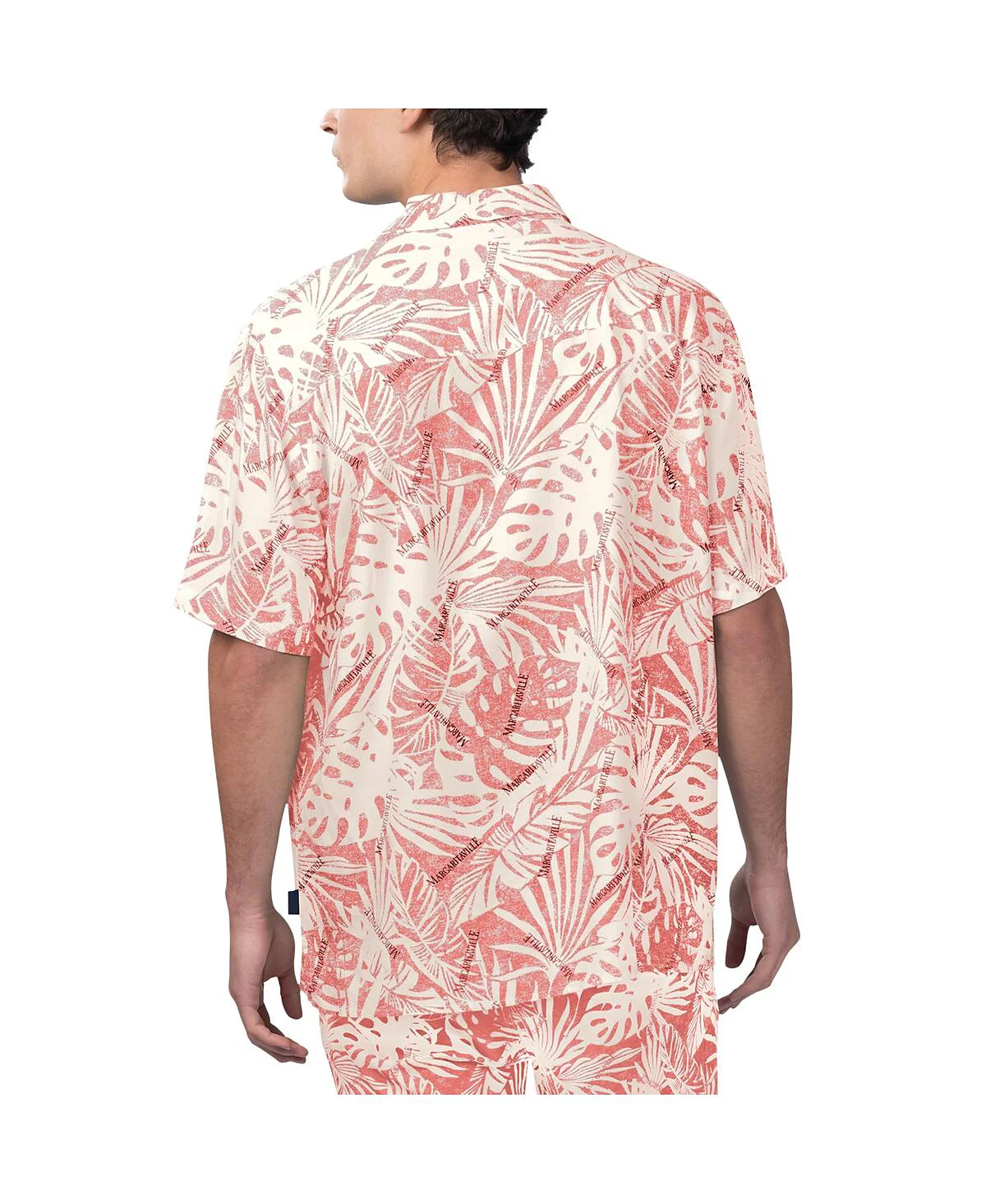 Мужская праздничная рубашка Margaritaville Tan San Francisco 49ers с песочным принтом Монстеры на пуговицах 9090₽