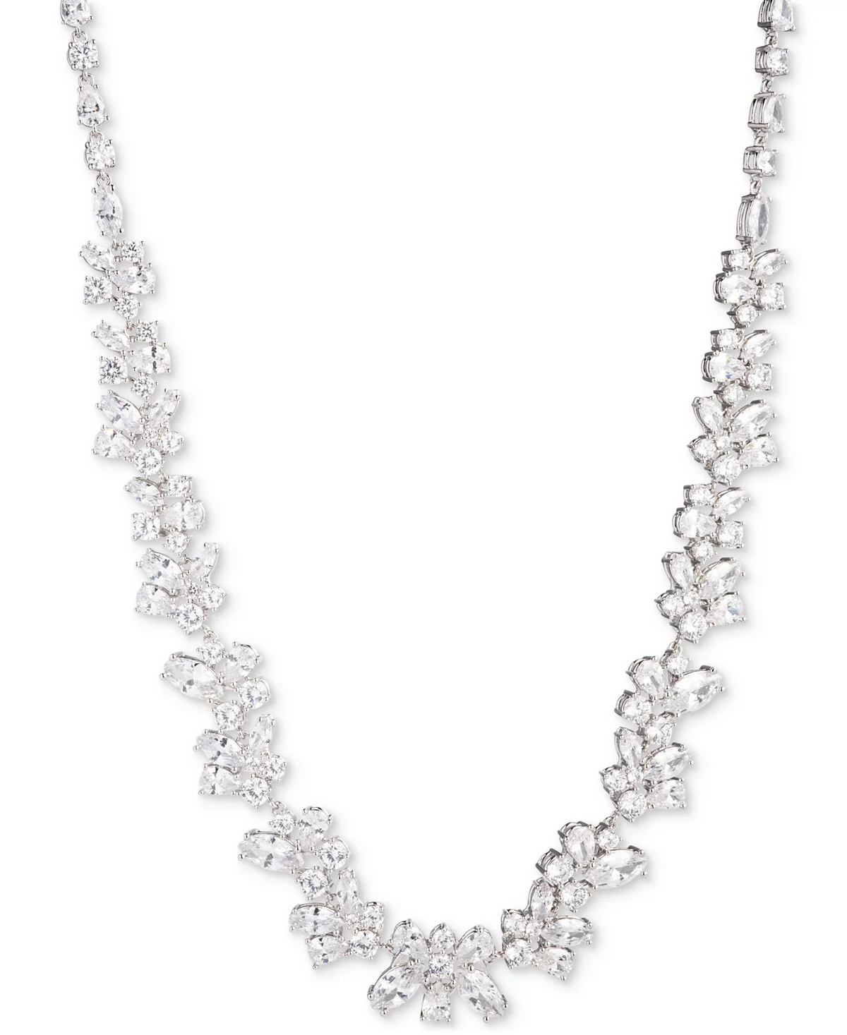 Колье-ошейник Givenchy с серебристым кубическим цирконием удлинитель 16 дюймов 3 дюйма 28590₽