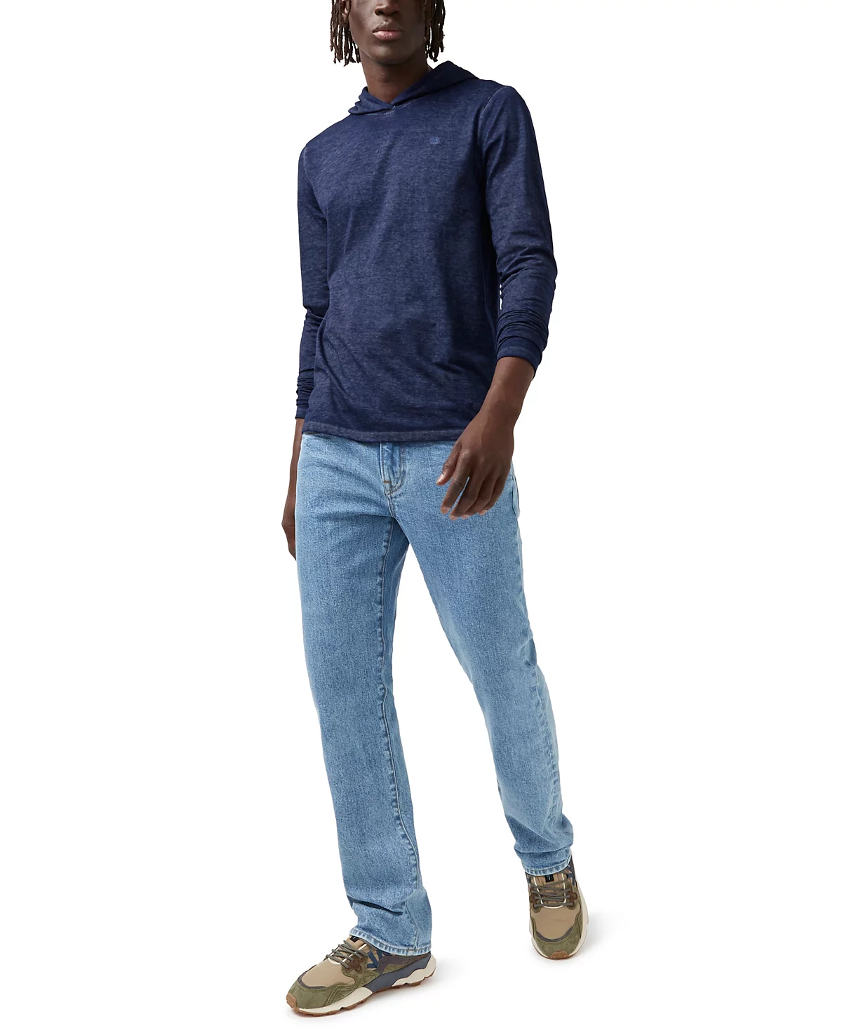 Темно-синий мужской топ Buffalo Mens Kathim с длинным рукавом 10490₽