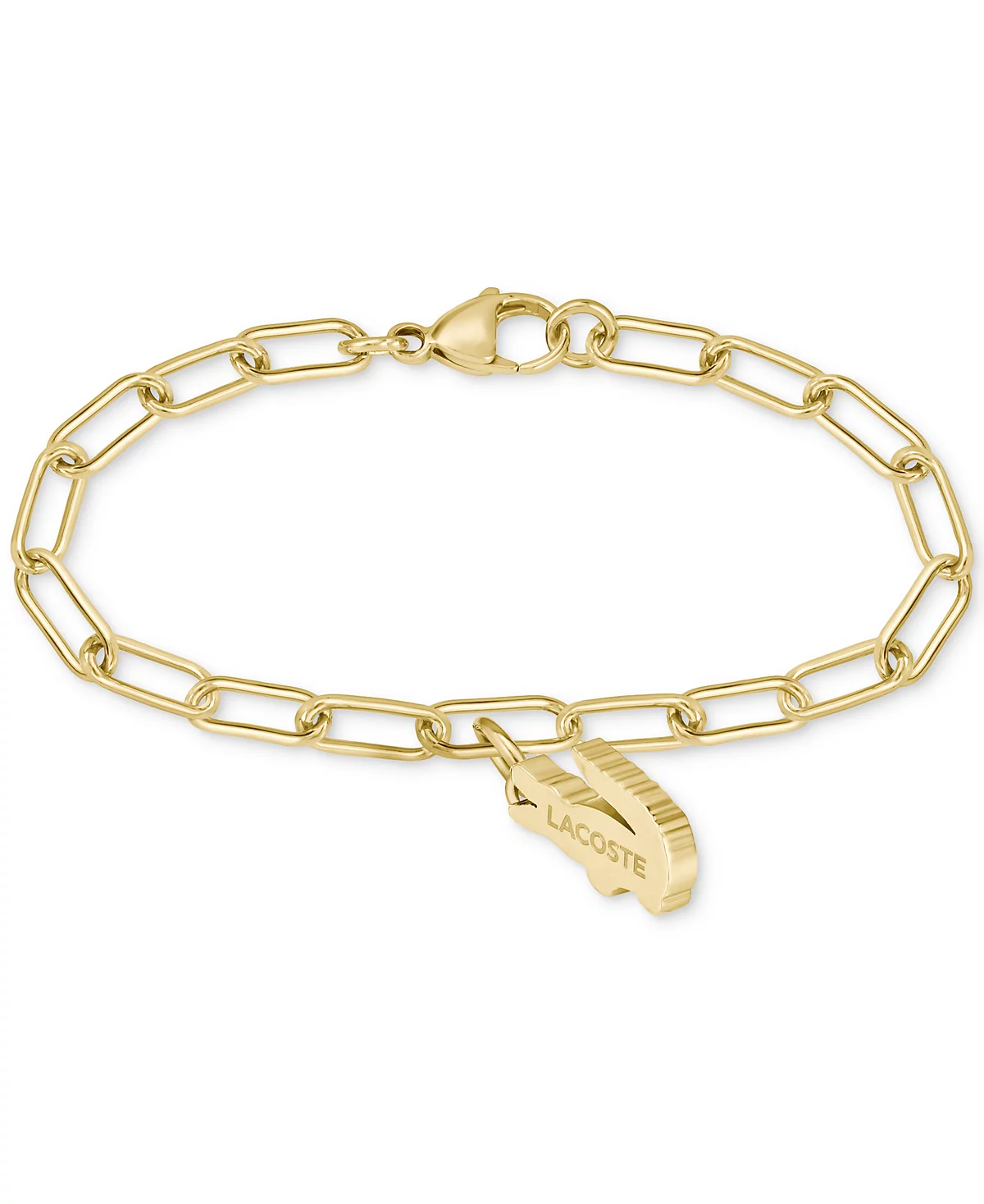 Браслет-цепочка из многоцветной хрустальной крокодиловой скрепки Lacoste 21890₽