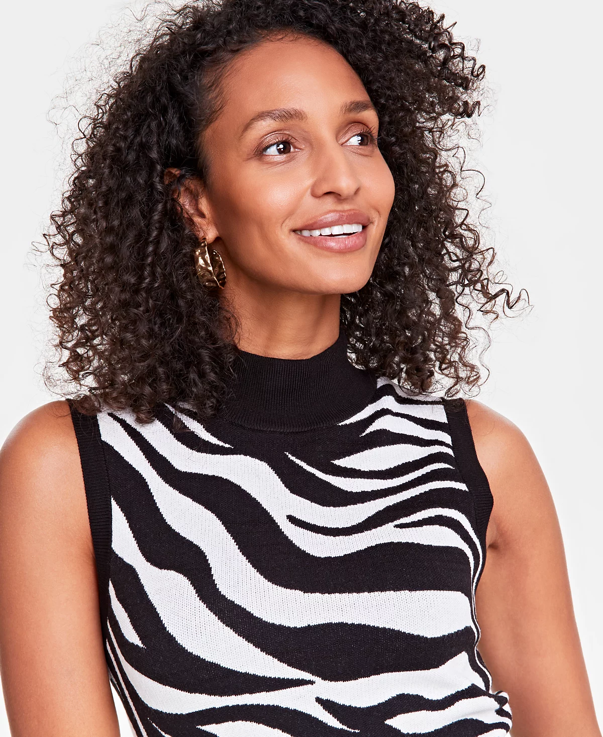 Женское жаккардовое платье-свитер Zebra от I.N.C. International Concepts, созданное для Macy's