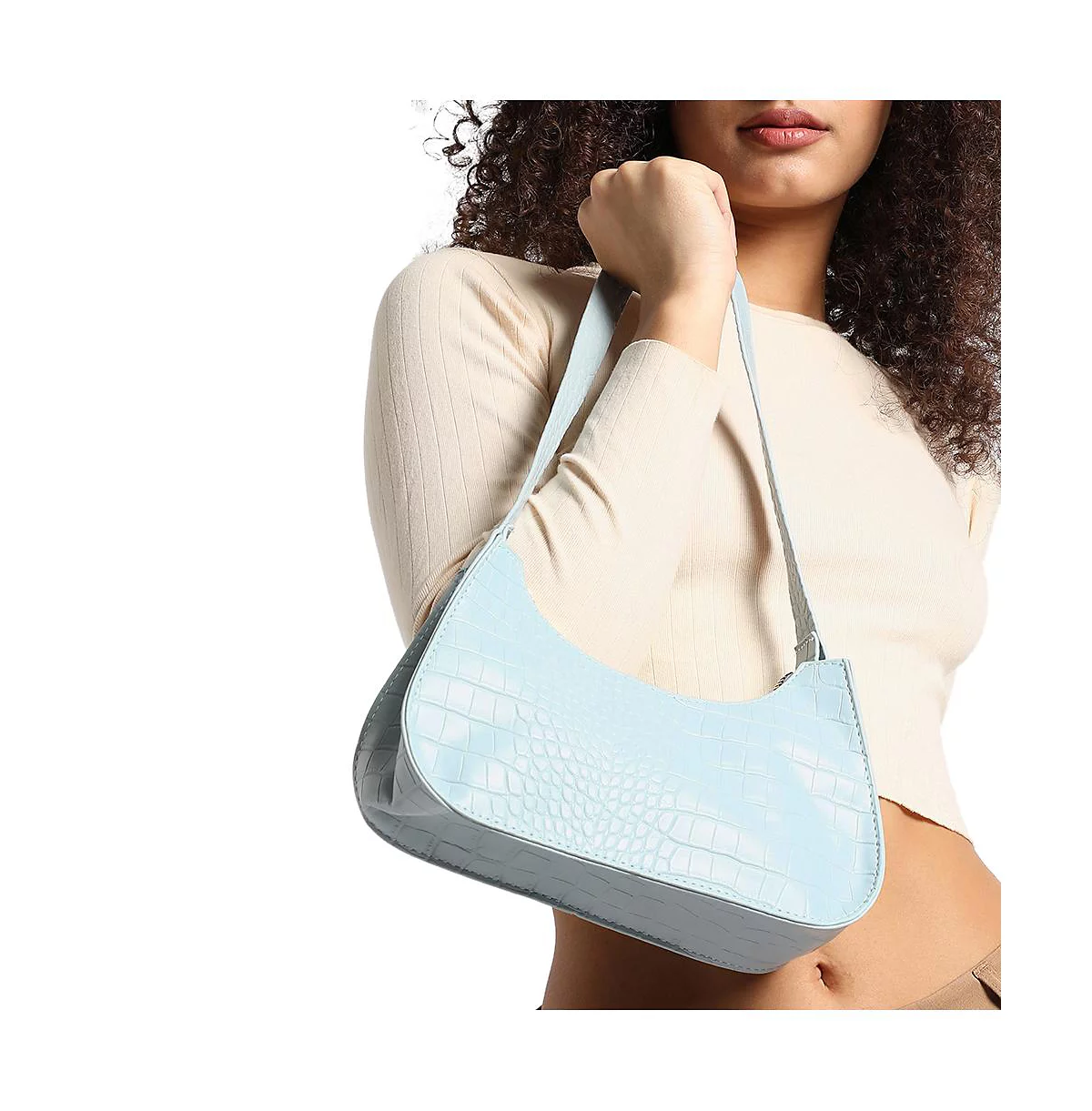 Женская сумка через плечо из крокодиловой кожи Haute Sauce 8490₽