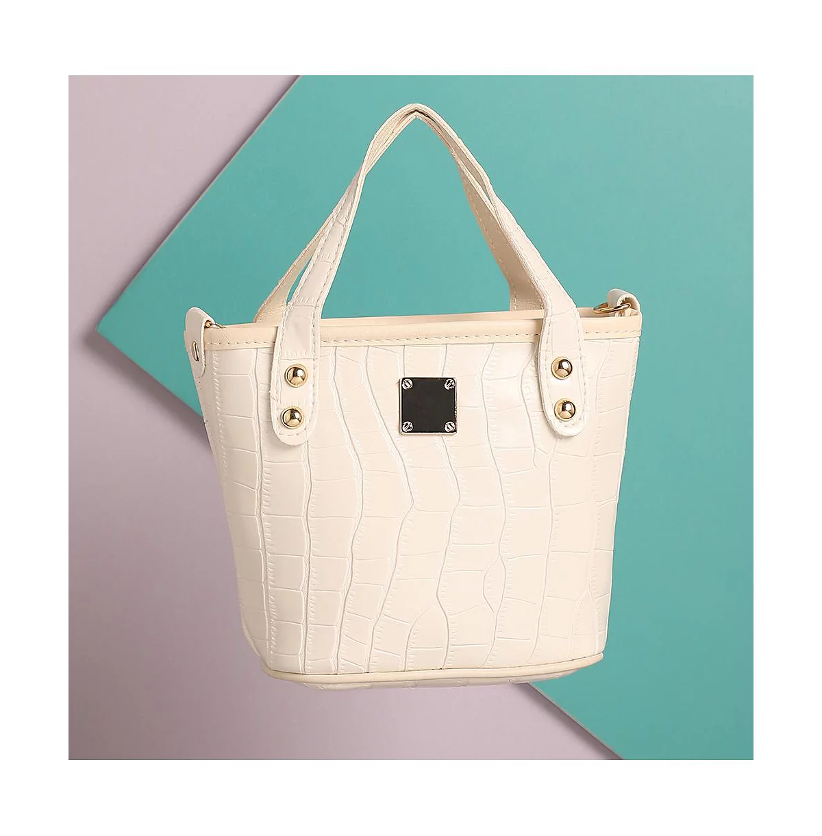 Женская сумка-футляр из крокодиловой кожи с высоким содержанием соуса