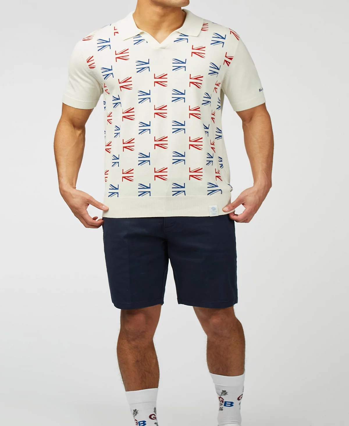 Футболка-поло с флагом Великобритании от мужской команды Бена Шермана 26590₽