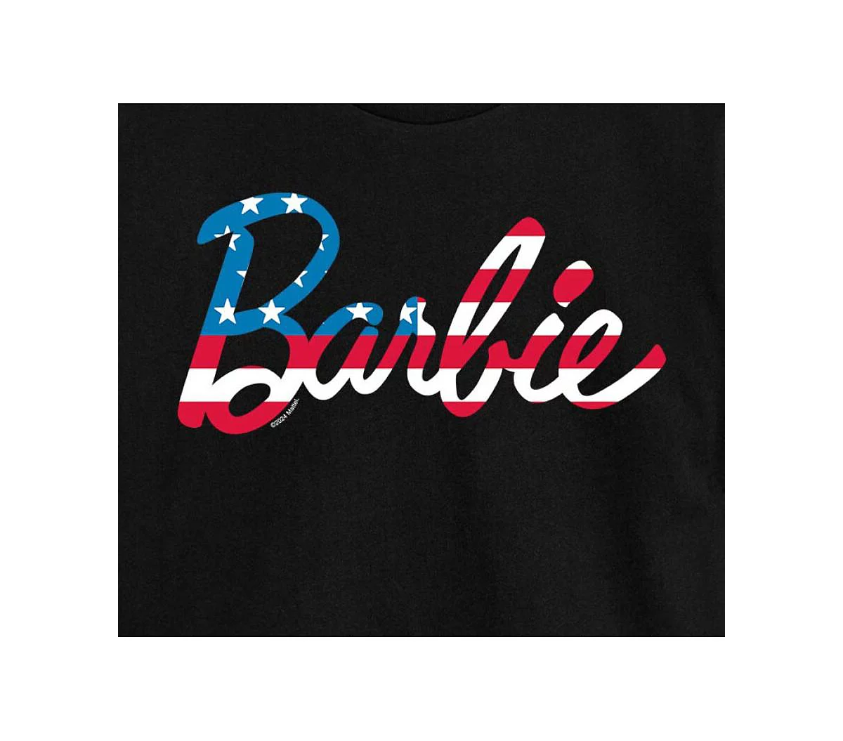 Гибридная одежда Модная укороченная футболка с флагом Барби для юниорок 4590₽