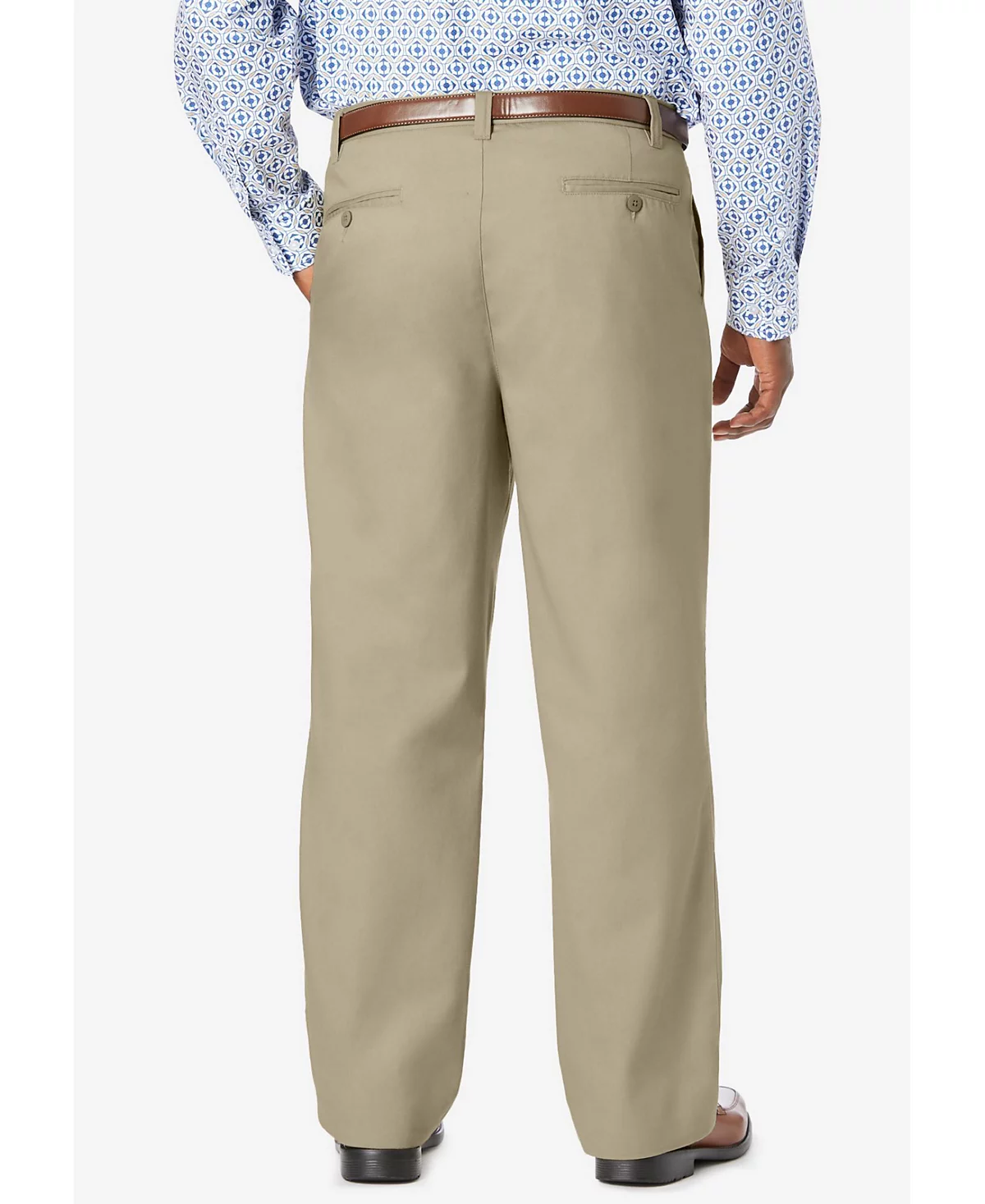 Плиссированные брюки KingSize Big - Tall свободного кроя без складок с расширяющейся талией 12490₽