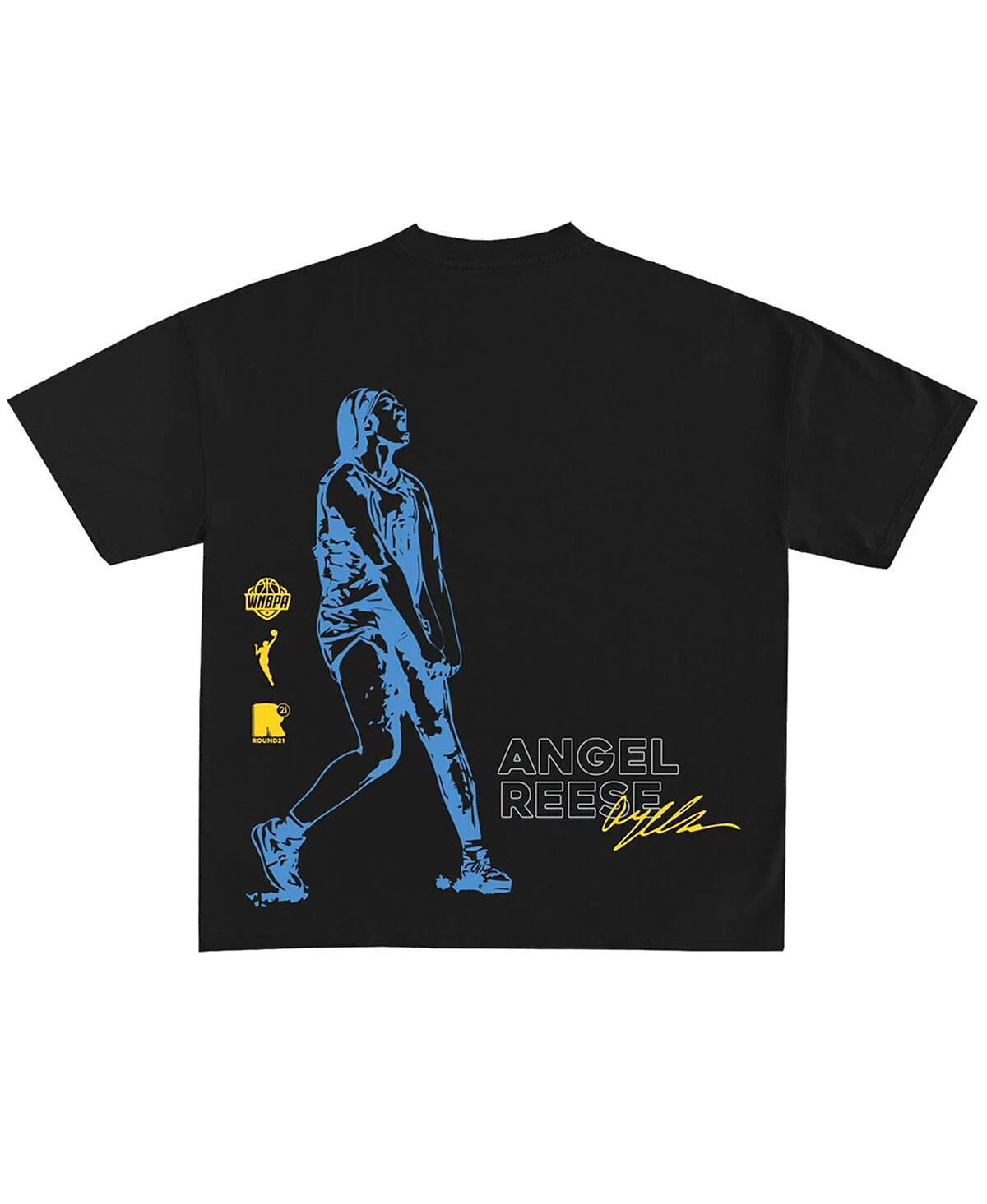 Мужская и женская футболка Angel Reese Black Chicago Sky, 21-го раунда драфта WNBA 2024 года, в стиле Энджел Риз Блэк