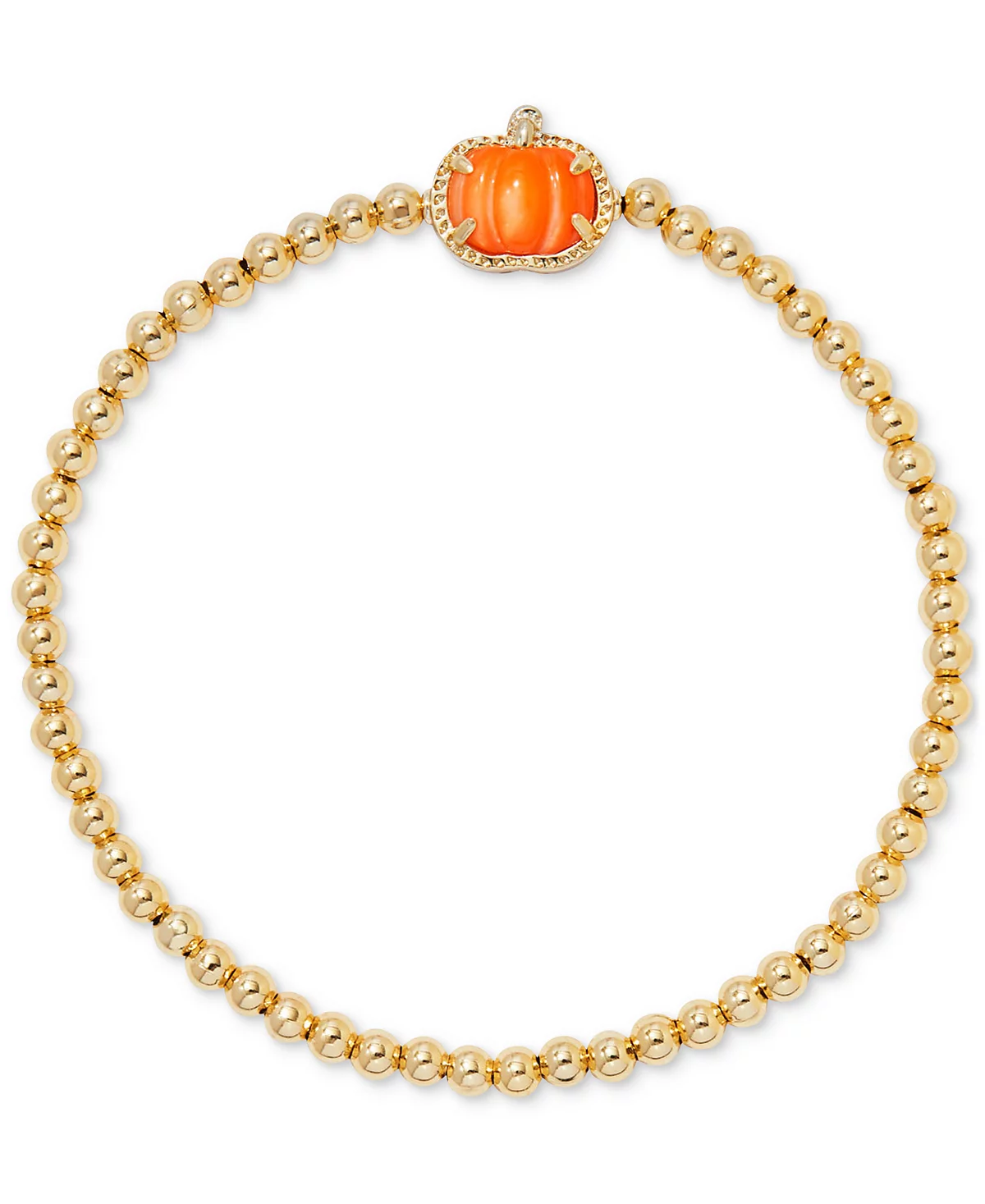 Kendra Scott Gold-Tone Pumpkin Beaded Stretch Bracelet 12390₽