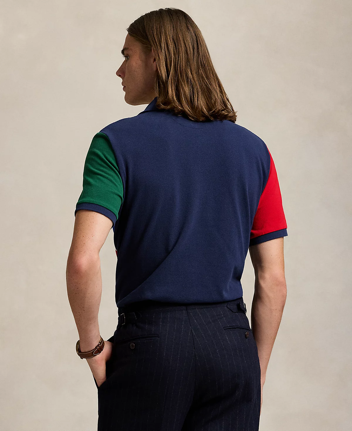Мужская рубашка поло Polo Ralph Lauren классического кроя из баскетбольной сетки