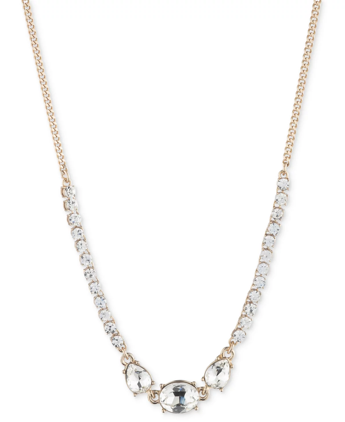 Givenchy Mixed Cut Crystal Statement Necklace 16 3 extender 6490₽