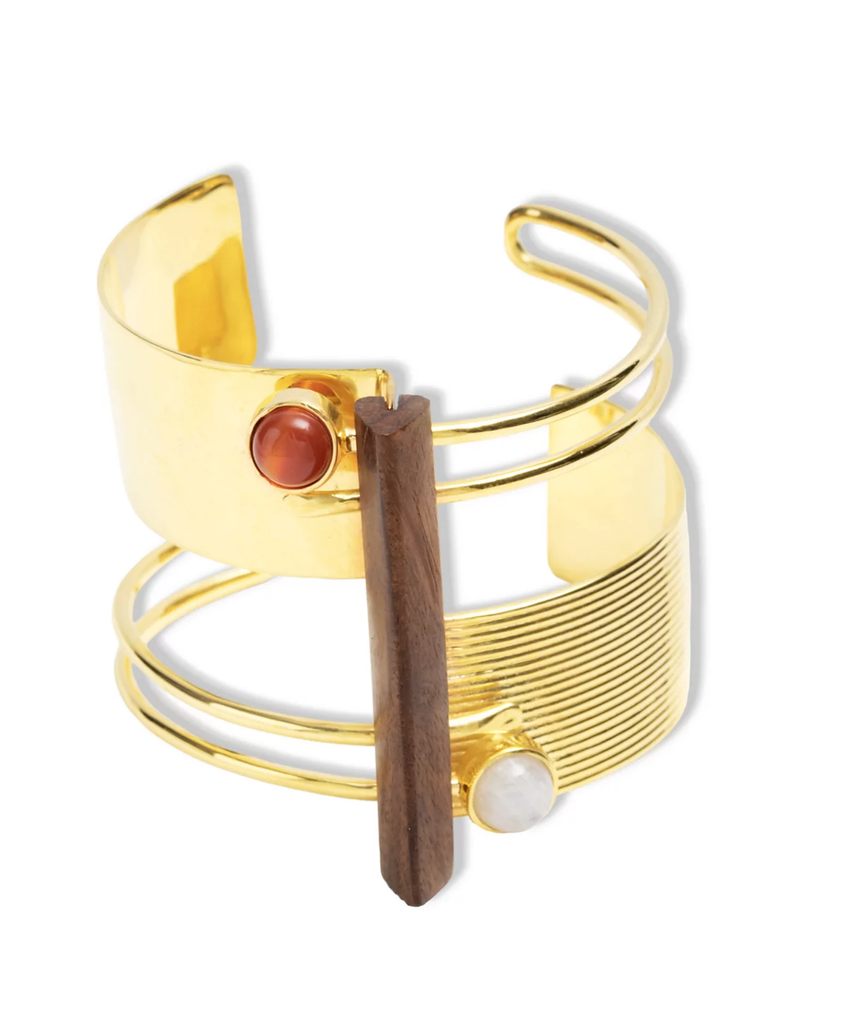 Nectar Nectar New York 18K Gold Plated Tuatara Cuff Bracelet