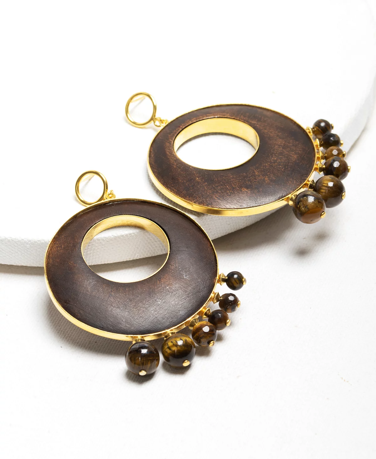 Nectar Nectar New York 18K Gold Plated Naimatri Hoop Earrings 17090₽