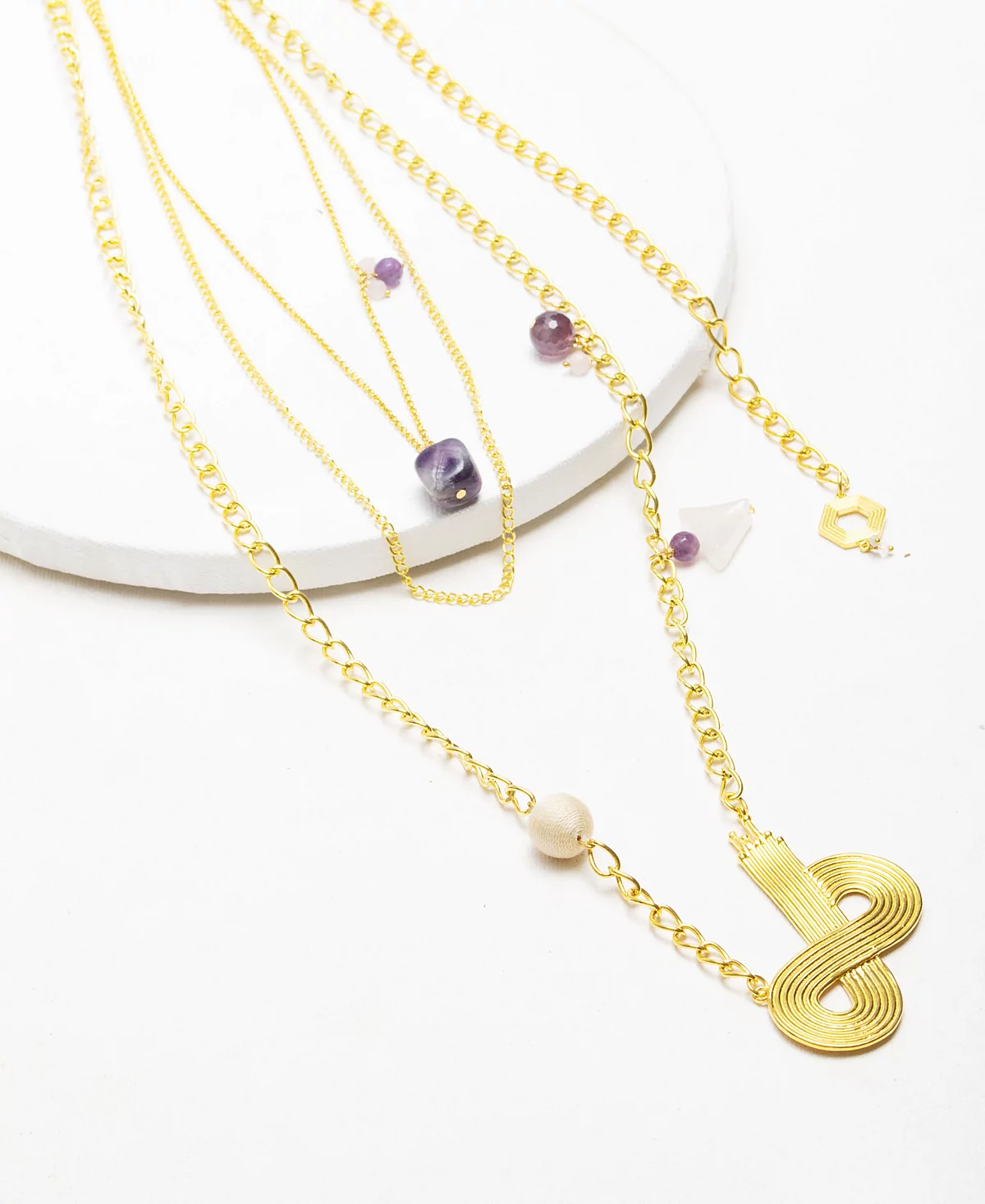 Nectar Nectar New York 18K Gold Plated Nuru Multi Chain Necklace 65690₽