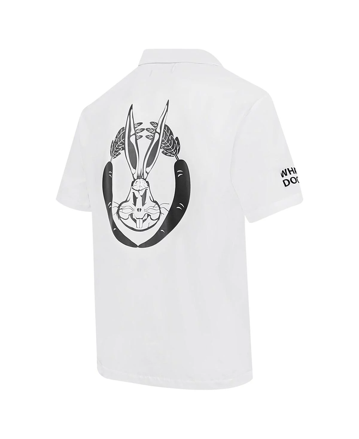 Мужская белая рубашка на пуговицах с растаявшим скелетом Looney Tunes Bugs Bunny от Freeze Max