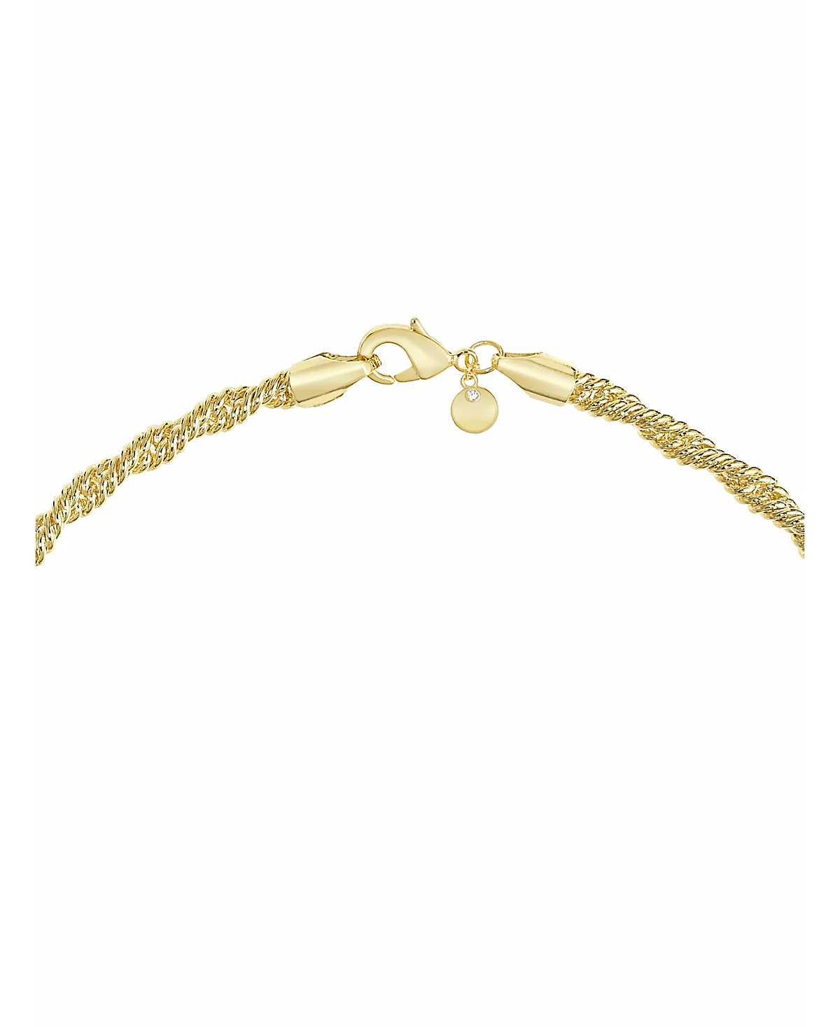 And Now This Silver Plated or 18k Gold Plated Brass Twisted Chain Necklace 4590₽