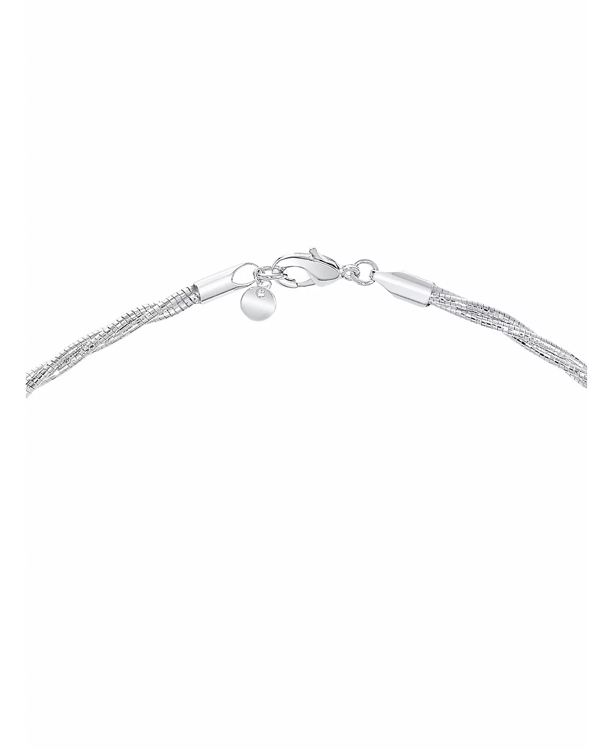 And Now This Silver Plated or 18k Gold Plated Brass Twisted Snake Chain Necklace 5690₽