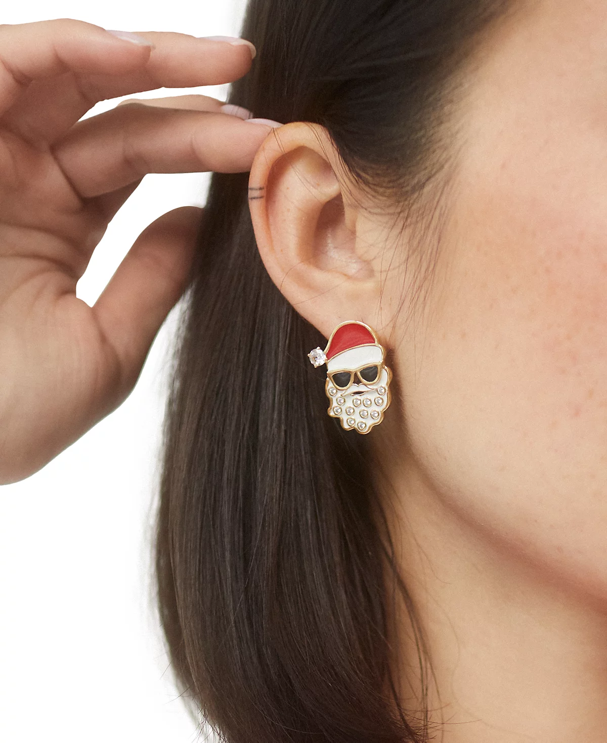 AJOA BY NADRI Gold-Tone Cool Santa Stud Earrings