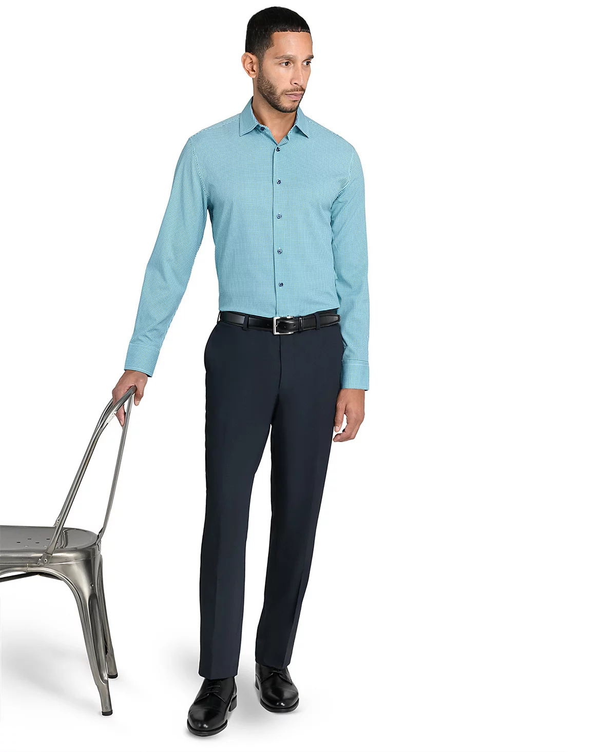 Сконструируйте мужскую приталенную рубашку в клетку 6590₽