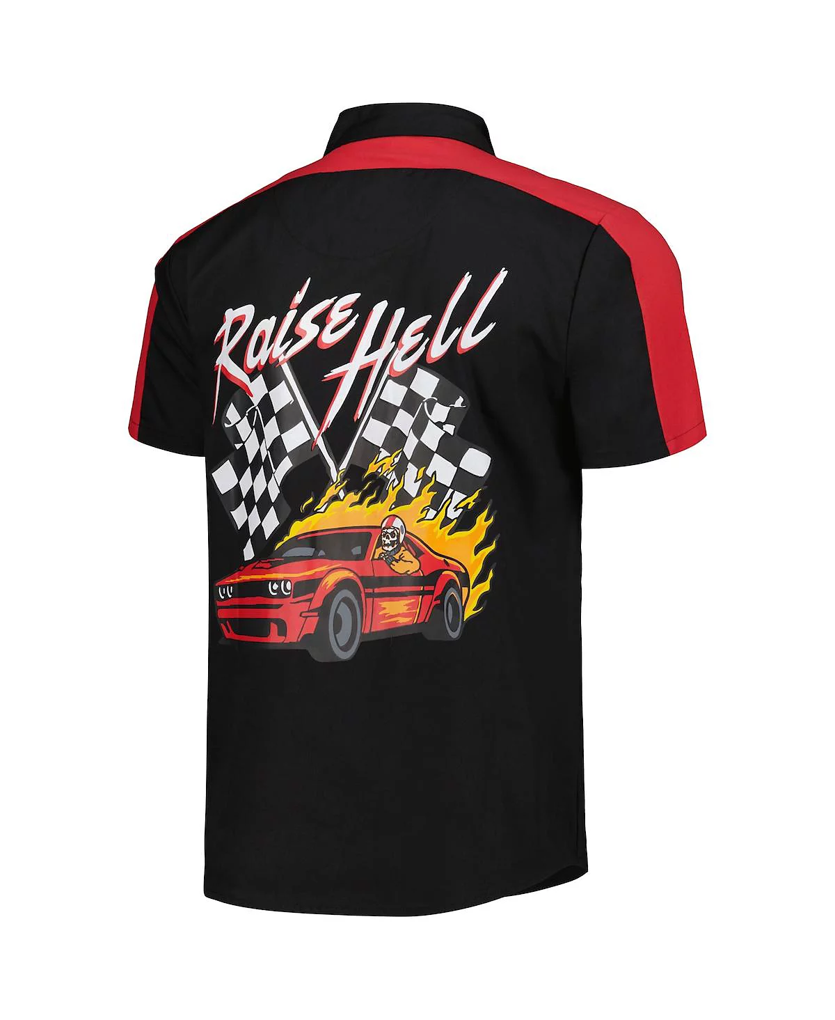 Мужская и женская черная рубашка Reason Dodge Mechanics на пуговицах