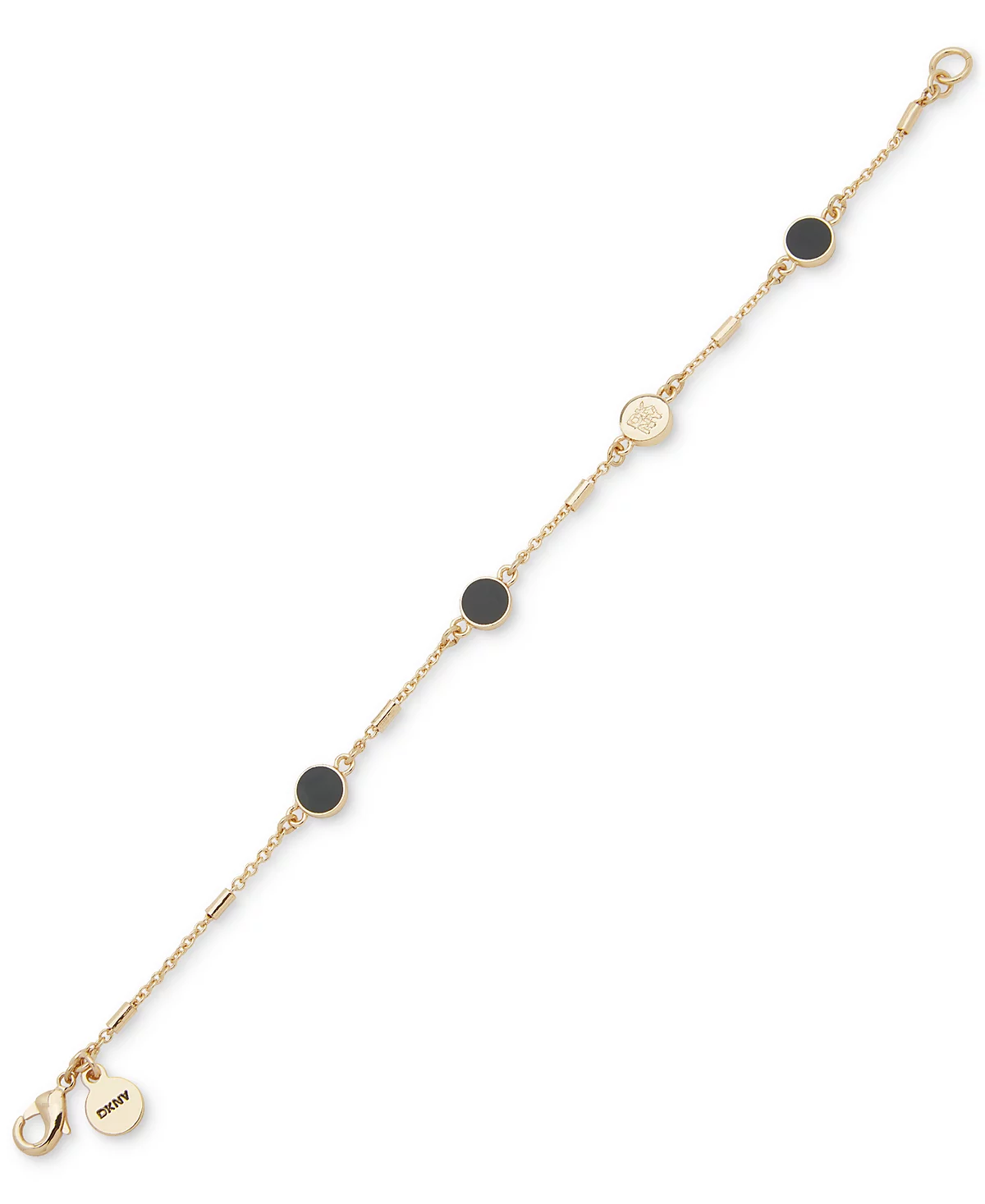 DKNY Gold-Tone Logo Enamel-Disc Flex Bracelet 7190₽