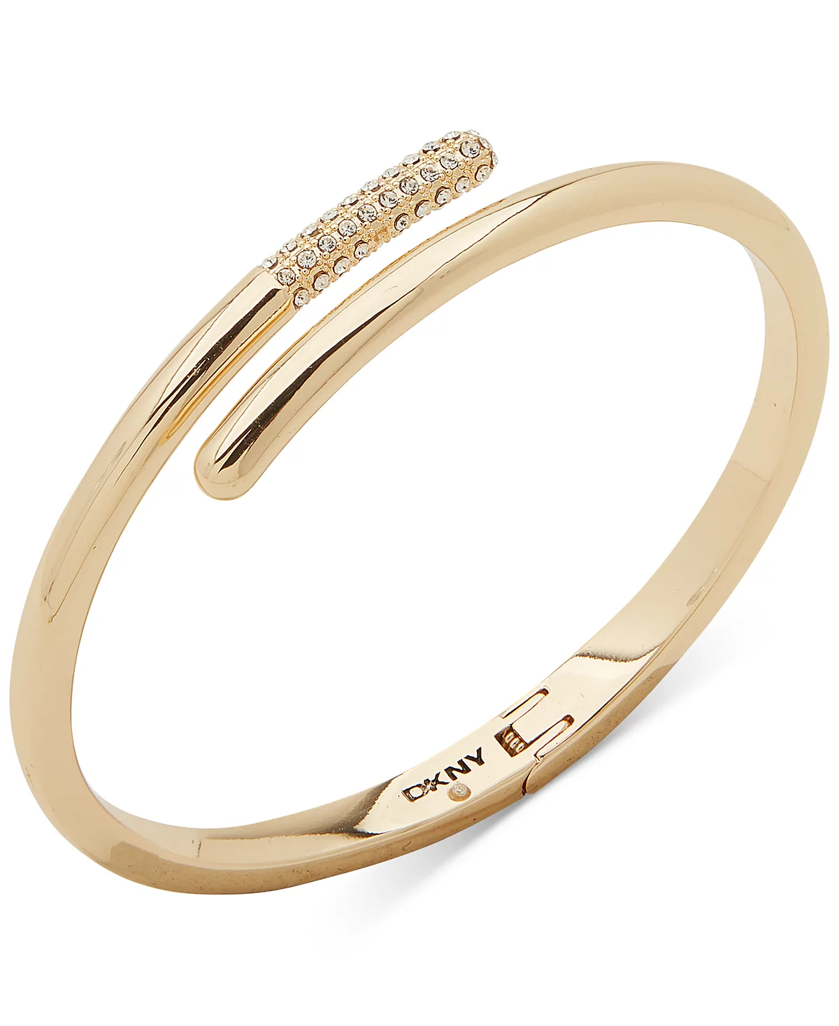 DKNY Gold-Tone Pav Crystal Bypass Bangle Bracelet 9090₽